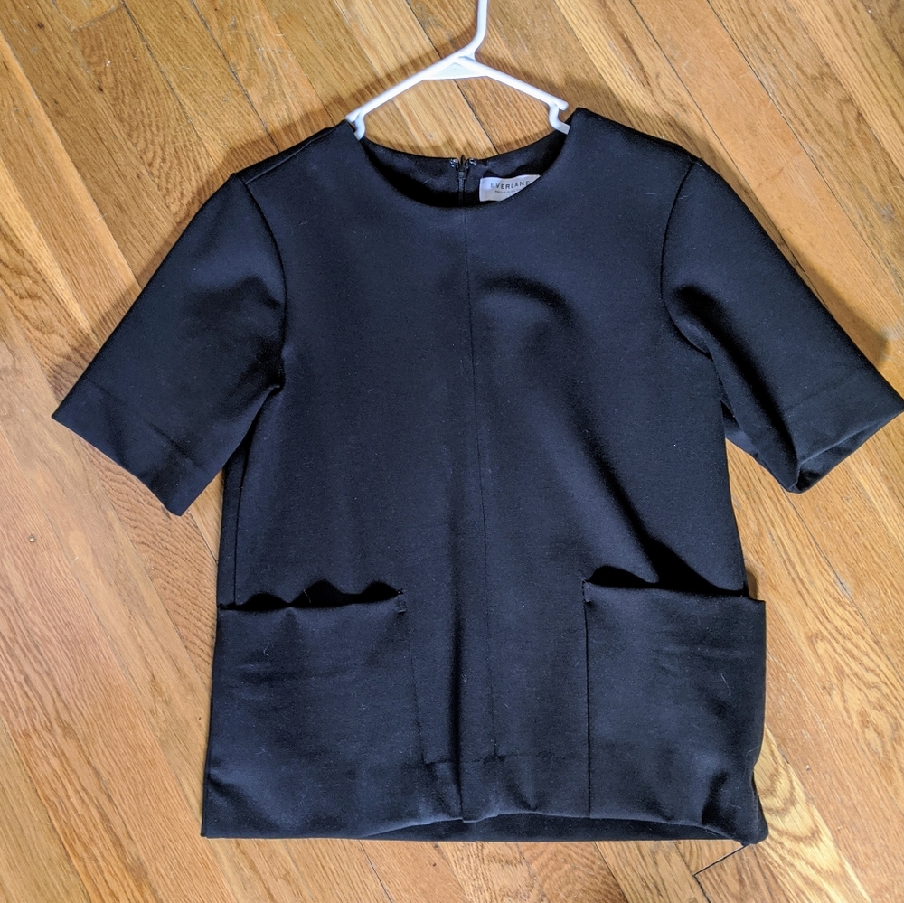 Everlane artist smock top with front pockets - L
